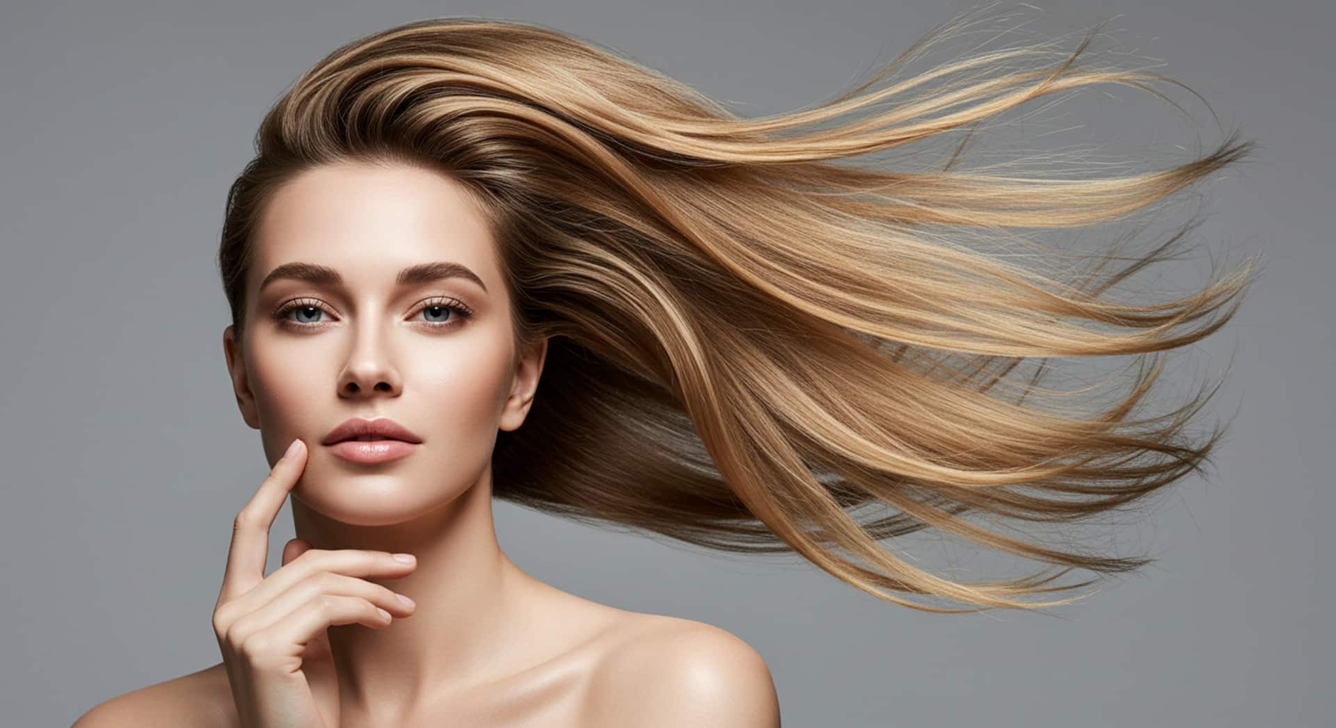 Lange glatte Haare im Beauty-Studio | Clip In Extensions

